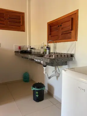 A cozinha ou kitchenette de Chalés Dunas - Icaraí de Amontada