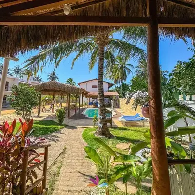 Pousada Curva dos Ventos-Próximo à praia com café da manhã em Icaraí de Amontada