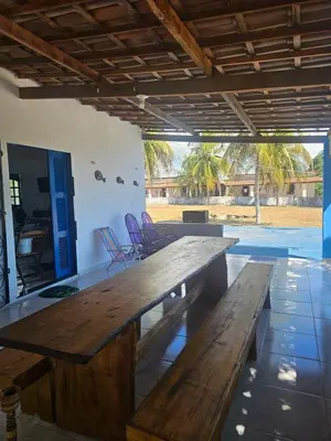 Uma área de estar em Sitio Coco Doce Aquiraz