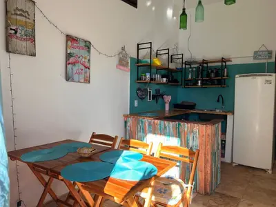 A cozinha ou kitchenette de chalet pousada Coisa mais linda