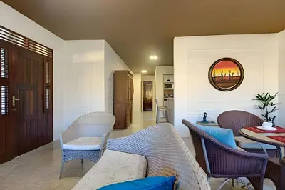Uma área de estar em Aconchegante-8Suítes-28Pessoas - HOUSINGCEARÁ