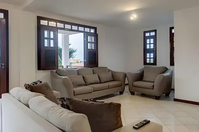 Uma área de estar em Mansão Luxo 32 Pessoas-BeachPARK - BY HousingCeara