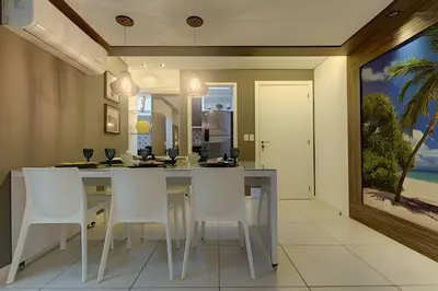A planta de Luxo Beach Park-MANDARA-4 Quartos AR/TV-
