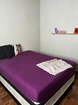 Uma cama ou camas num quarto em Vieira Mar jorlandia