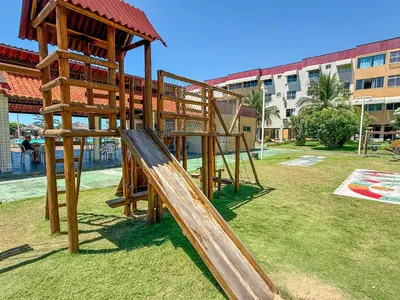 A área de jogos para crianças em Frente à praia Icarai Caucaia a 10 minutos do Cumbuco