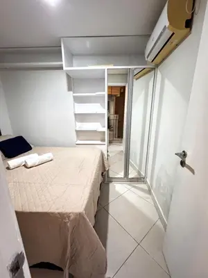 Uma cama ou camas num quarto em Hotel Platinum - Landscape Luxo -