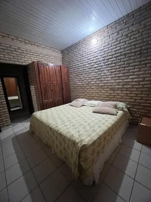 Uma cama ou camas num quarto em Casa de Praia em Flecheiras Ana