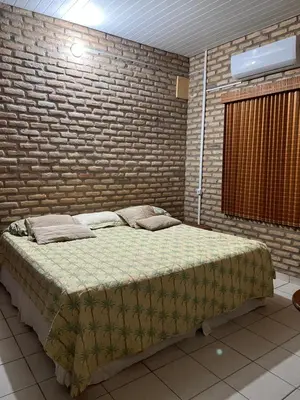 Uma cama ou camas num quarto em Casa de Praia em Flecheiras Ana