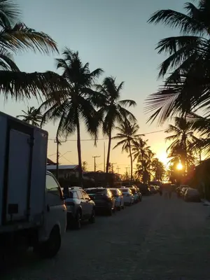 O nascer ou o pôr do sol visto a partir do hotel