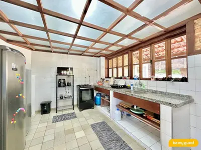 A cozinha ou kitchenette de Linda casa ampla próximo ao mar do Cumbuco