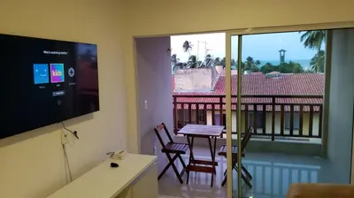Uma varanda ou terraço em Apartamento cumbuco 201