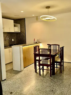 A cozinha ou kitchenette de Flat Beira Mar - Fortaleza