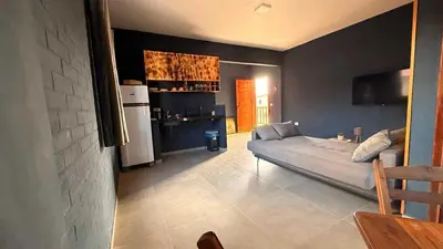 Uma cama ou camas num quarto em pousada calango