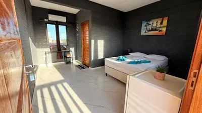 Uma casa de banho em pousada calango