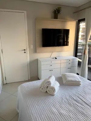 Uma cama ou camas num quarto em Landscape Vista & Conforto