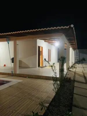 O edifício onde a casa de férias está situado