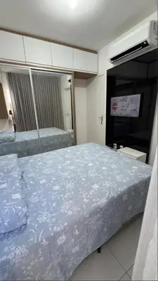 Uma cama ou camas num quarto em House in Eusébio condominium