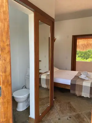 Uma casa de banho em Casa Nossa Preá