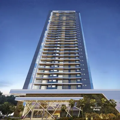 O edifício onde o apartamento está situado