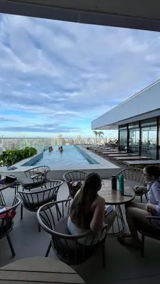 Uma varanda ou terraço em Apartamento luxuoso no Meireles