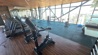 O centro de fitness e/ou as comodidades de fitness de Studio in Meireles - Beach Class Meireles