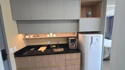 A cozinha ou kitchenette de Studio in Meireles - Beach Class Meireles