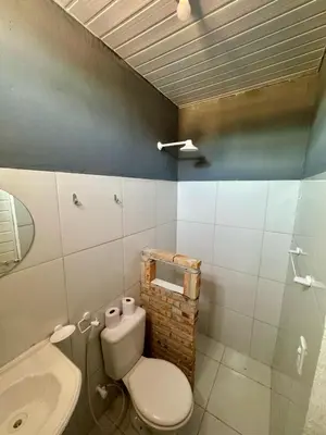 Uma casa de banho em Casa Cochilo na Rede