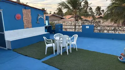Uma varanda ou terraço em Casa Cochilo na Rede