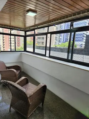 Uma área de estar em Apartamento em Meireles, Praia de Iracema