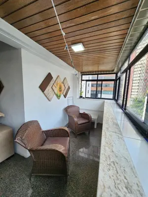 Uma área de estar em Apartamento em Meireles, Praia de Iracema