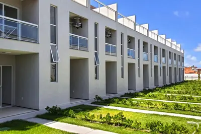 O edifício onde a casa de férias está situado