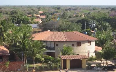 O edifício onde a casa de férias está situado