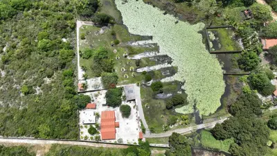 Uma vista aérea de Sítio Lagoa das Libélulas