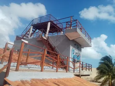 Uma varanda ou terraço em Brisa Oceanica