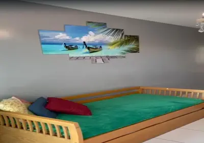 Uma cama ou camas num quarto em VG Sun Cumbuco - Praia e Tranquilidade