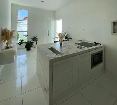 A planta de casa blanca