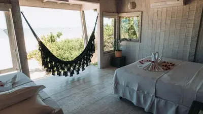 Uma cama ou camas num quarto em Vila Moitas Casa SURI