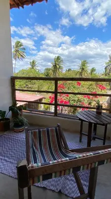 Uma varanda ou terraço em Casa da Tânia Preá