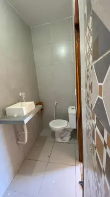 Uma casa de banho em Casa da Tânia Preá