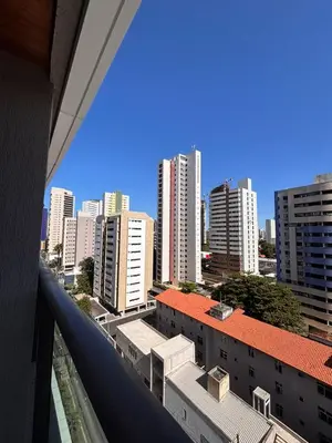 Uma vista geral de Fortaleza ou a vista da cidade a partir do apartamento