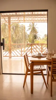 Uma varanda ou terraço em Pousada Beira dagua