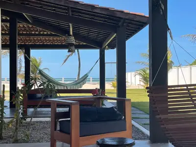 Uma varanda ou terraço em Rancho Palü