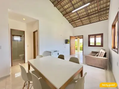 Uma área de estar em Clube Mirante do Iguape