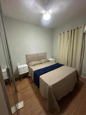 Uma cama ou camas num quarto em Apartamento com 3 quartos