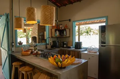 A cozinha ou kitchenette de Casa Cajuzal Carrapateira