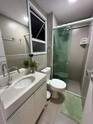 Uma casa de banho em Fortaleza Apartment