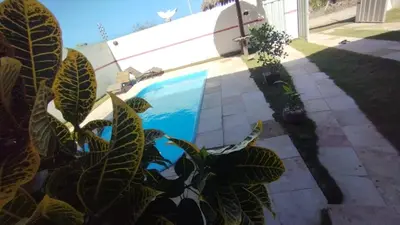 A planta de Casa de Praia Pé na Areia