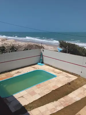 A planta de Casa de Praia Pé na Areia