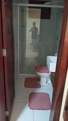 Uma casa de banho em Paraíso em Flecheiras