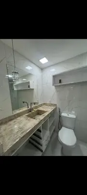 Uma casa de banho em Apartamento por temporada Edifício Amazonas